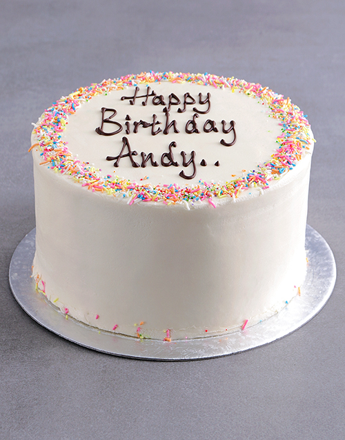 1kg Vanilla Cake- Happy Birthday Cake