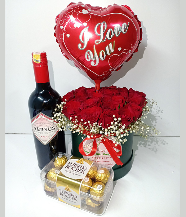 Valentine Love Gift Combo - Gifts and Flowers Kenya, Same Day Flower  Delivery Kenya