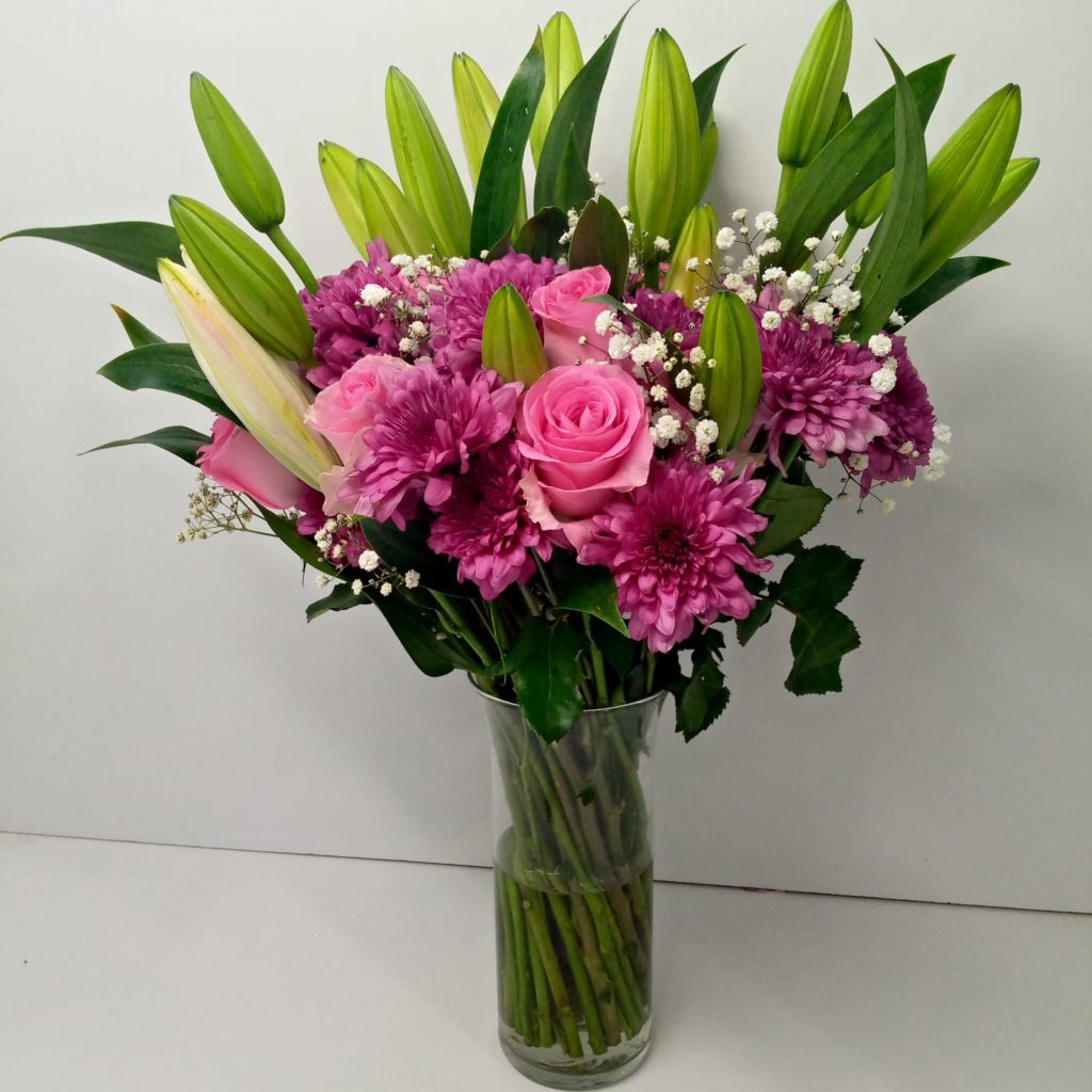 Lilies & Roses Vase Bouquet Gifts and Flowers Kenya Same Day Flower