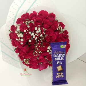 valentine-roses-cadbury-chocolate-img Valentine Flowers | Valentine's Day Flower Delivery Nairobi | Valentines Flowers Nairobi